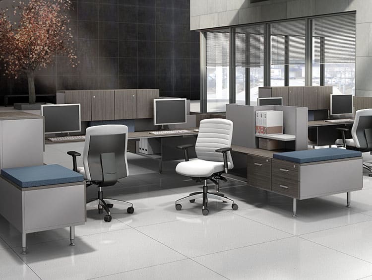 Global Sidebar Benching office furniture.